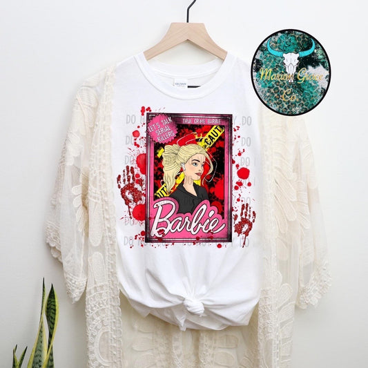 True crime Barbie tee