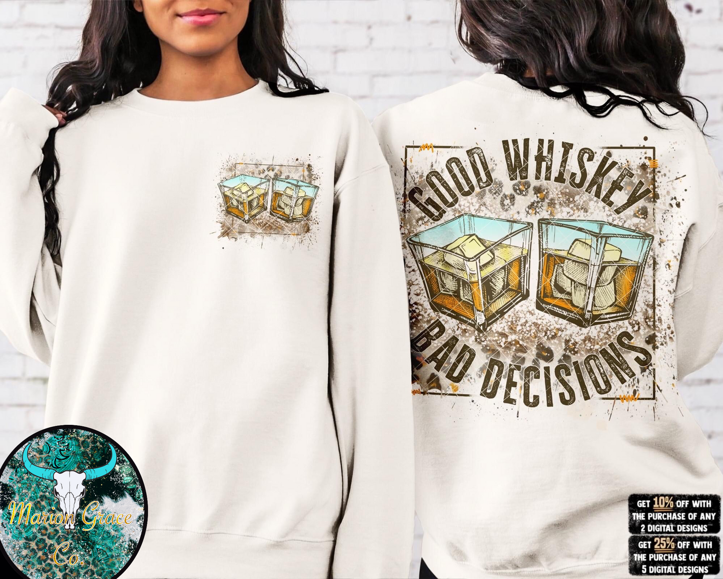 good whiskey bad decisions wallen shirt