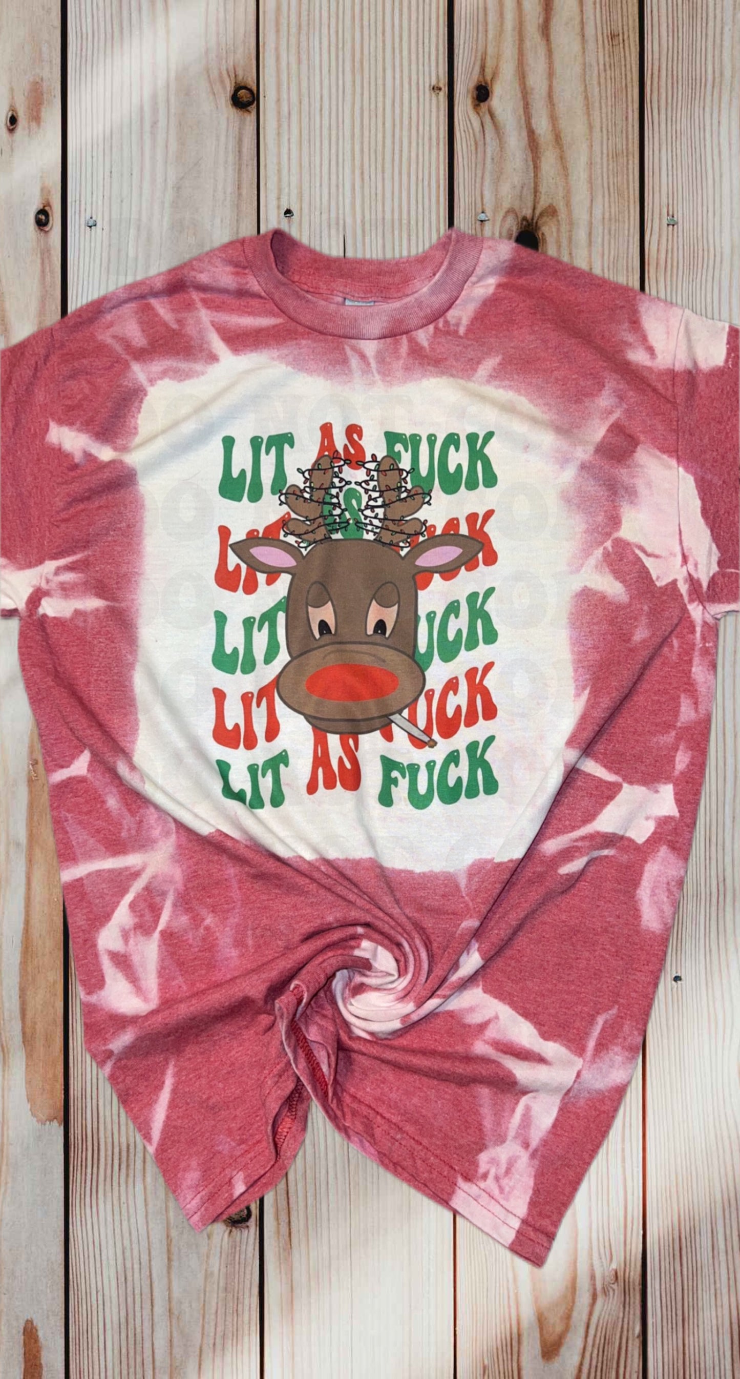 Lit as fuck Christmas shirt