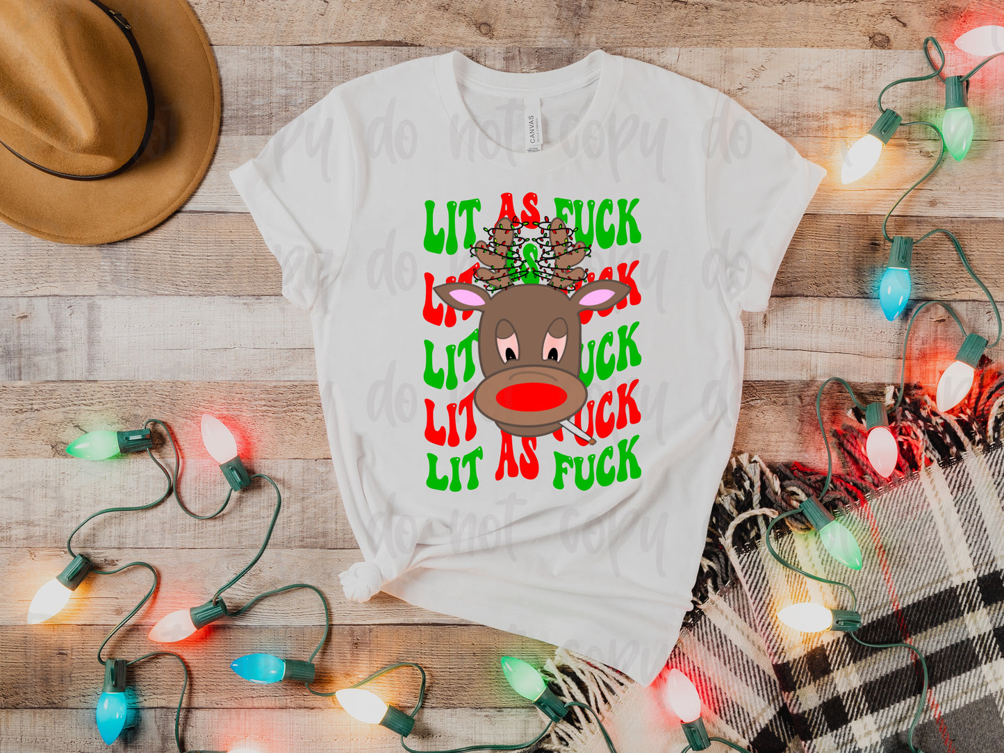 Lit as fuck Christmas shirt